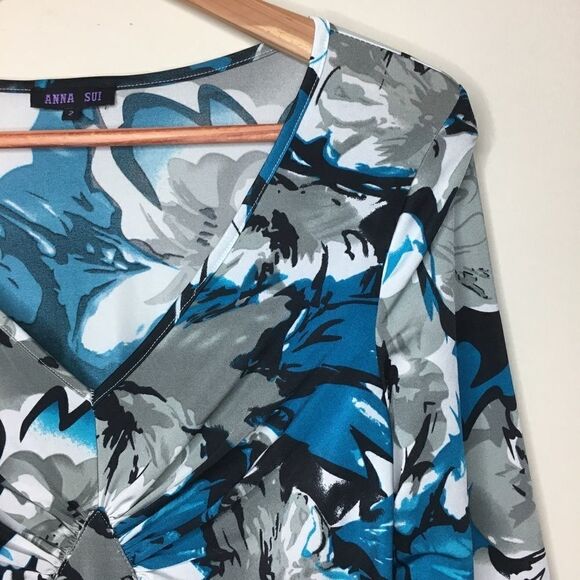 Anna Sui Sz 2 Floral Dress - Picture 1 of 6